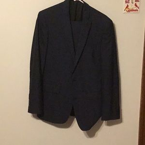 Men’s suit. Navy Blue. Slim fit; 30’32’ pants